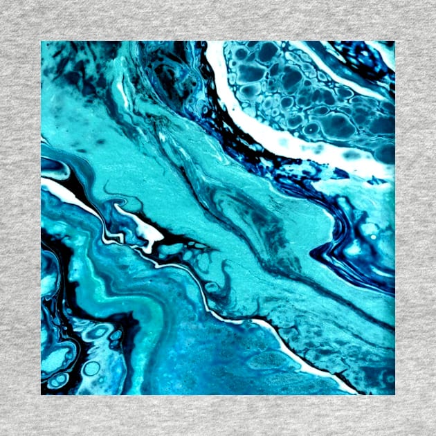 Turquoise Teal Blue - Art by WallStreet Arts